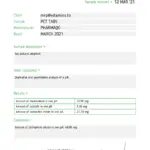 Laboratory Test Results - PCT - PCT Blend Pills PharmaQO Labs