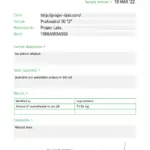 Laboratory Test Results - Oxy Anadrol 50 - Proper Labs #1