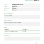 Laboratory Test Results - Oxy Anadrol 50 - Proper Labs #2