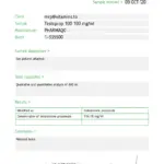 Laboratory Test Results for Testosterone Propionate PharmaQo Labs #2